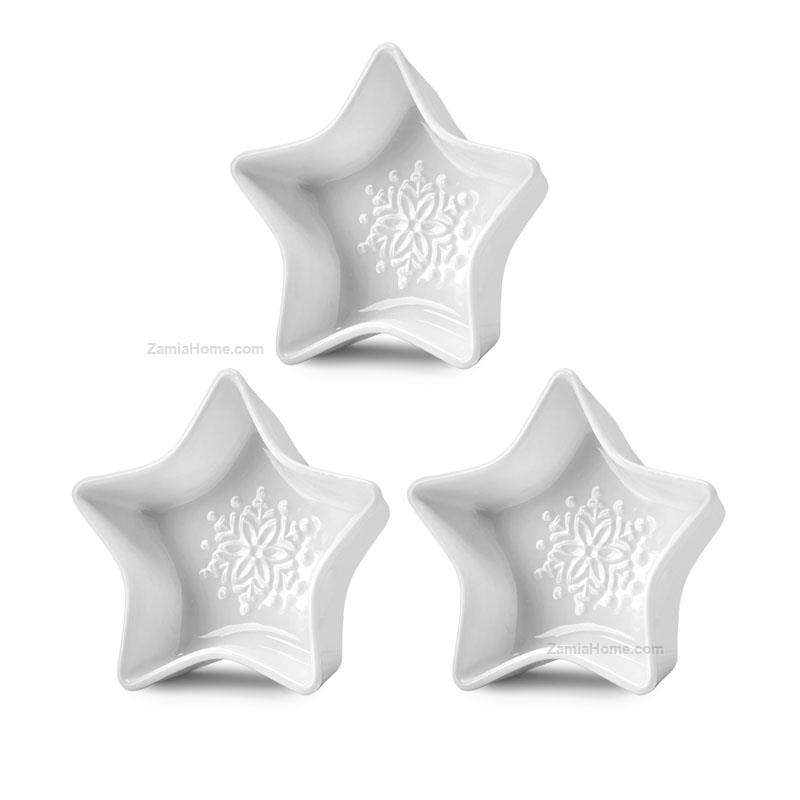 Antipastiera stella xmas white