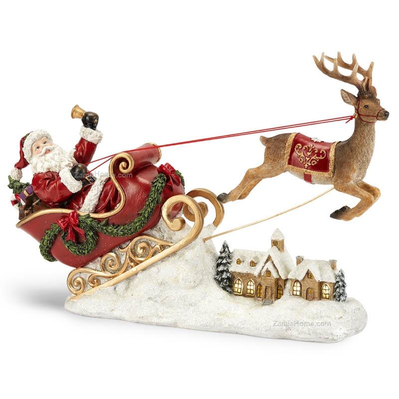 Santa claus with sled
