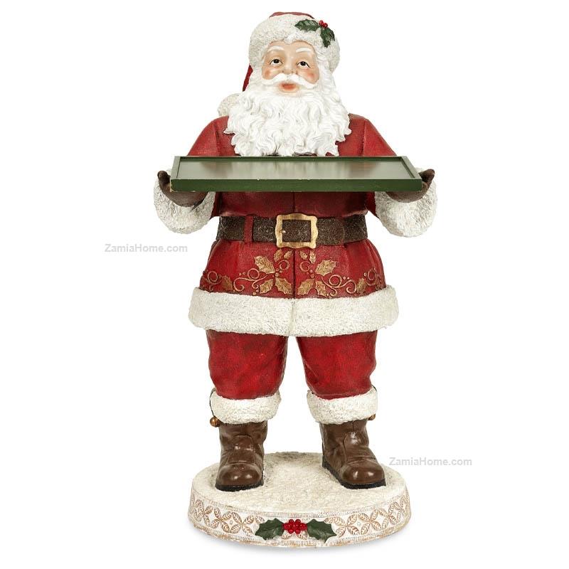 Santa claus with tray