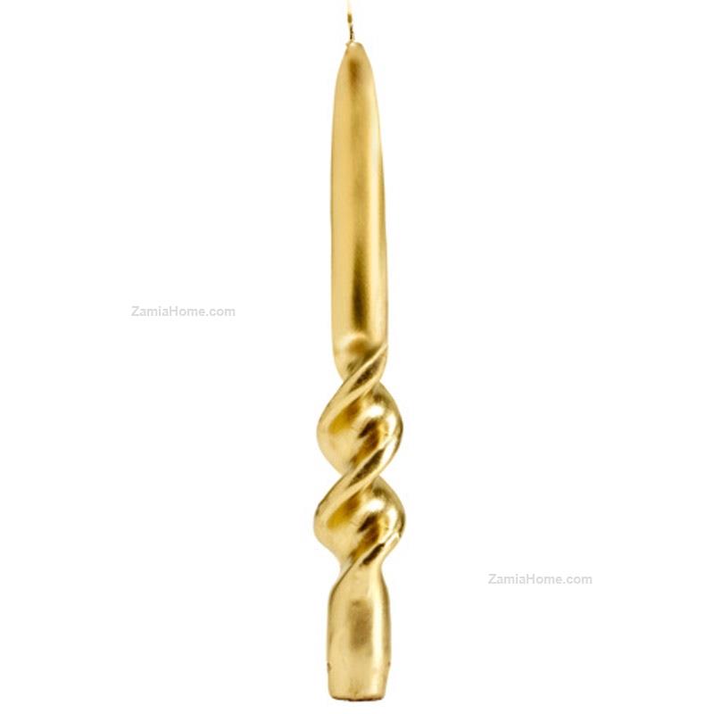 Candles curl gold