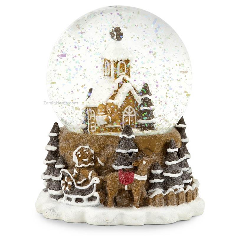Snow globe ginger house