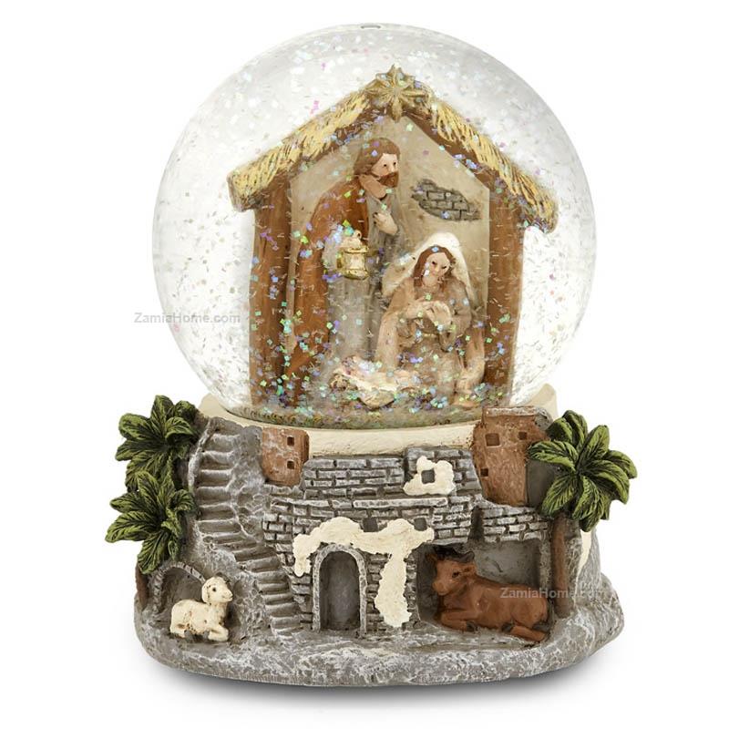 Snow globe nativity
