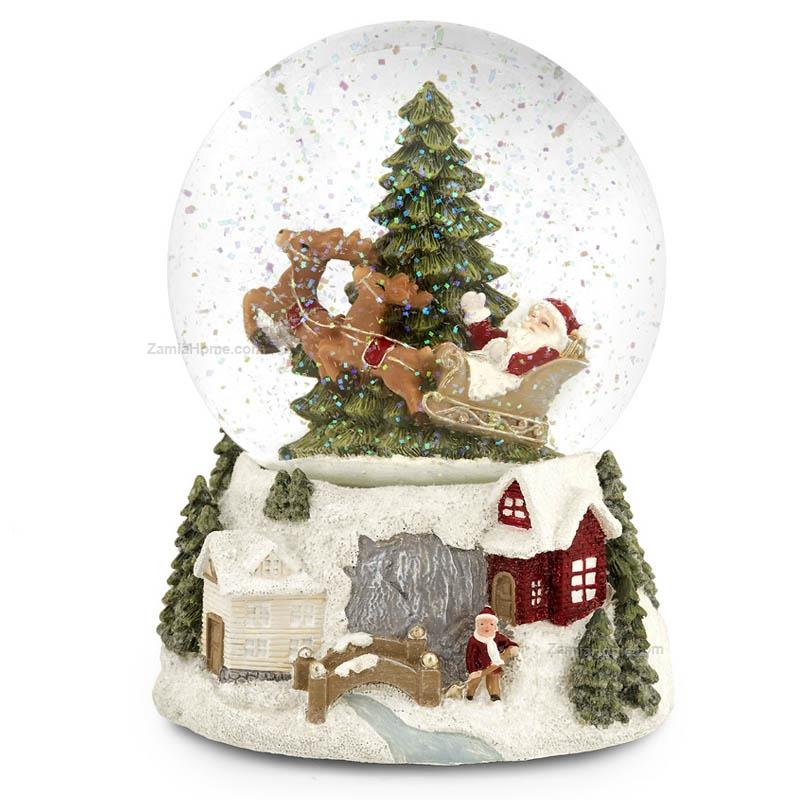 Snow globe village