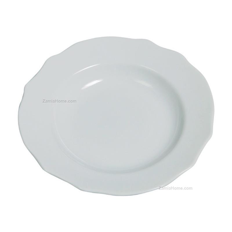 Soup plate reyna white