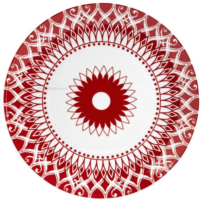 Piatto da portata armonia rosso