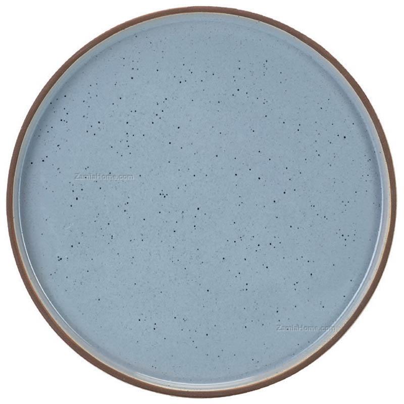 Piatto portata biscuit light blue