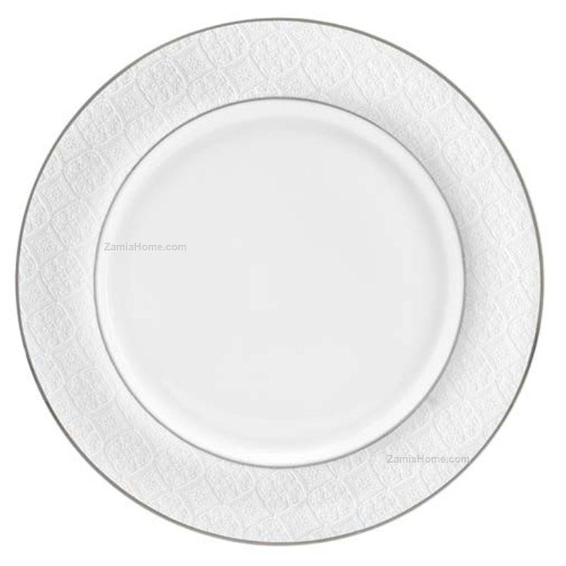 Piatto rotondo nina filo platino
