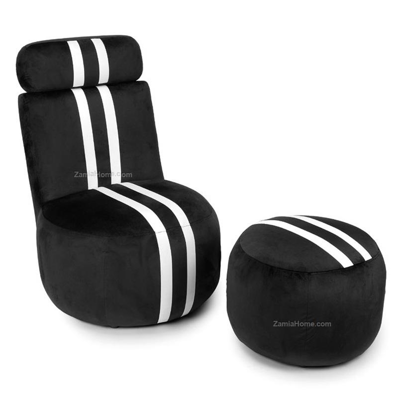 Armchair & pouf erik