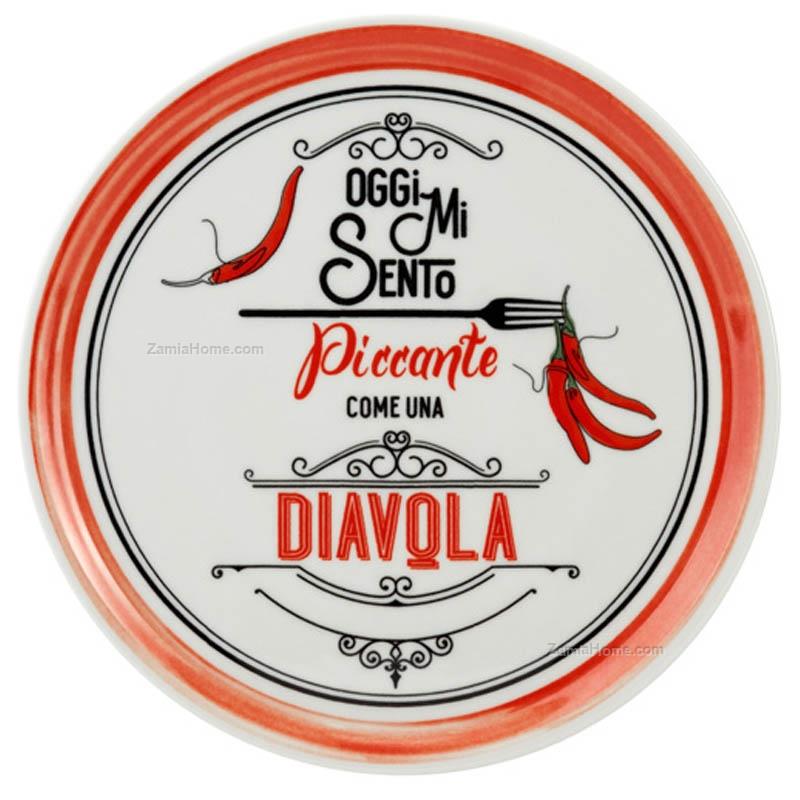 Set piatti pizza diavola