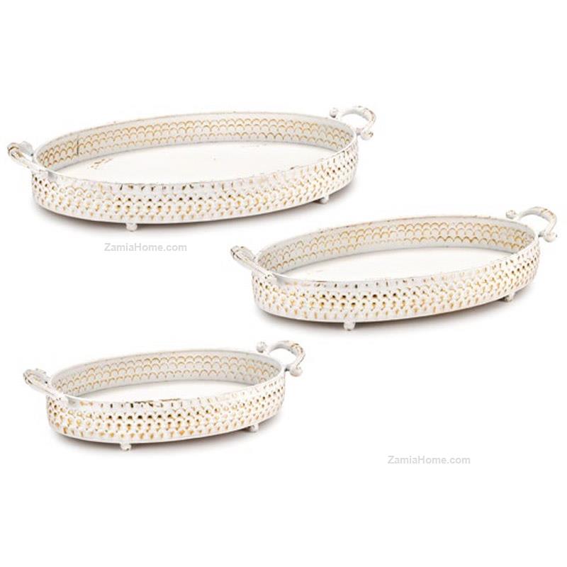 Oval trays set oasis