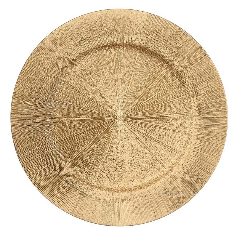 Sottopiatto cliff oro
