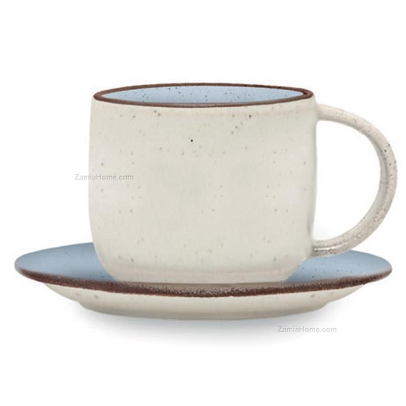 Breakfast cups biscuit light blue