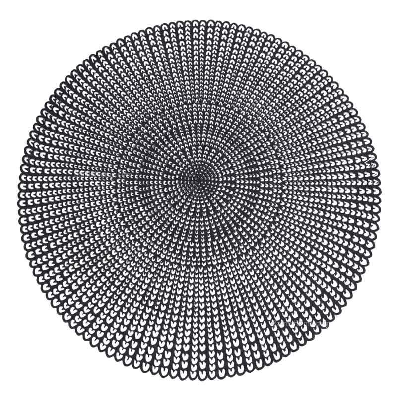 Tovaglietta round black