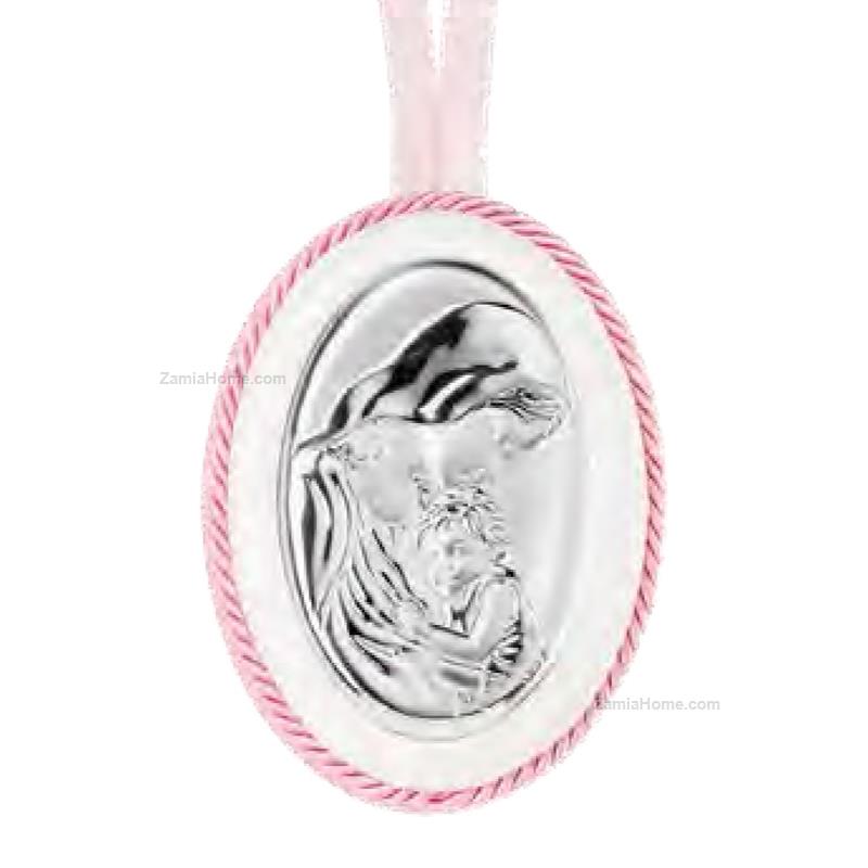 Medaglione culla madonna con bimbo