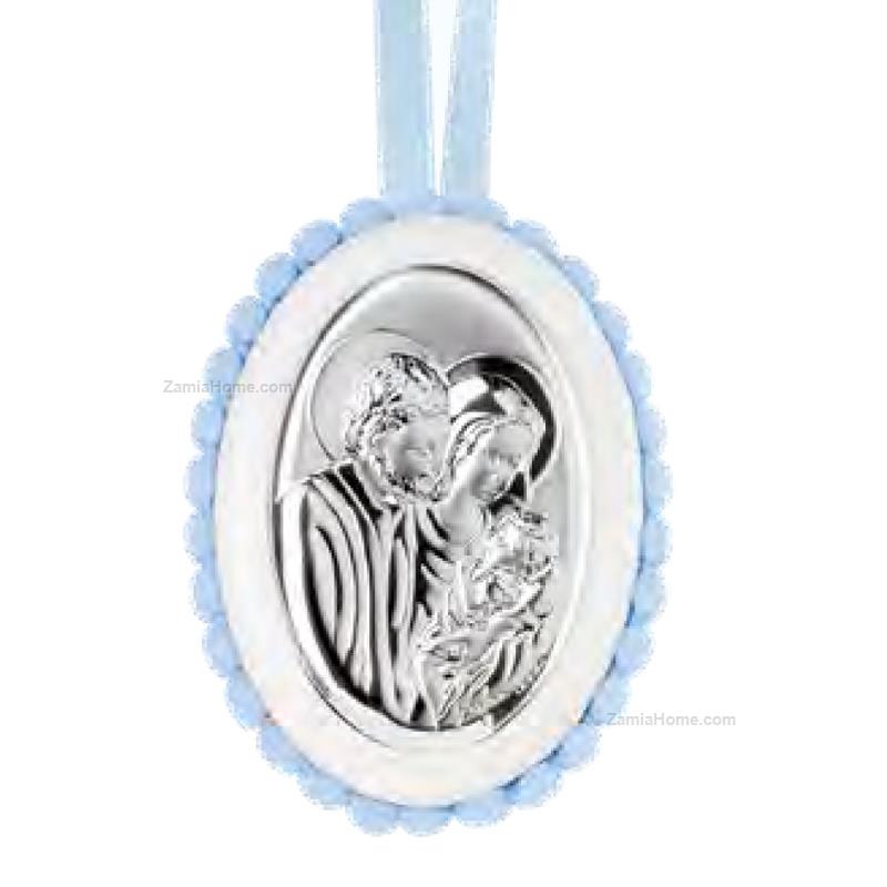 Cradle medallion holy family