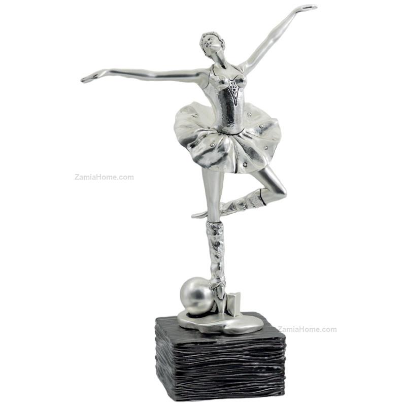 Ballerina on burnished base