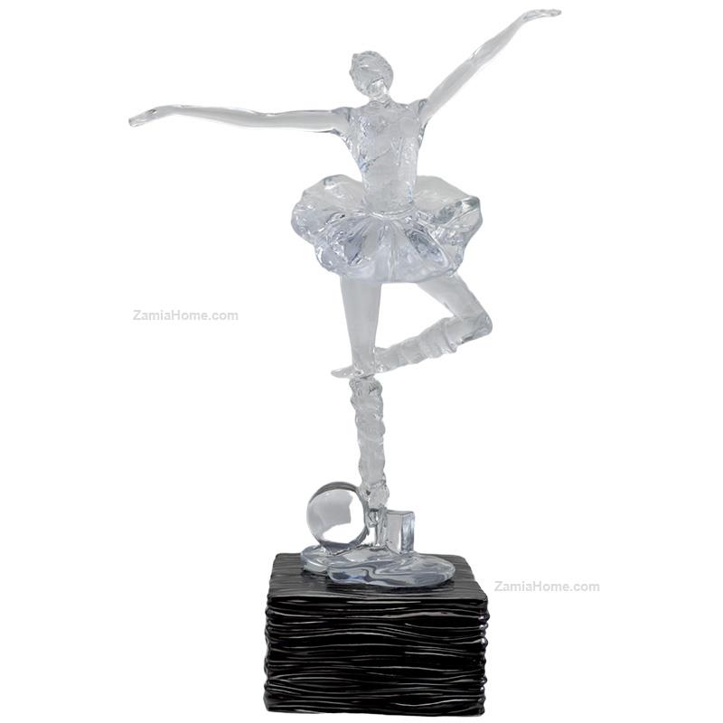 Ballerina on burnished base