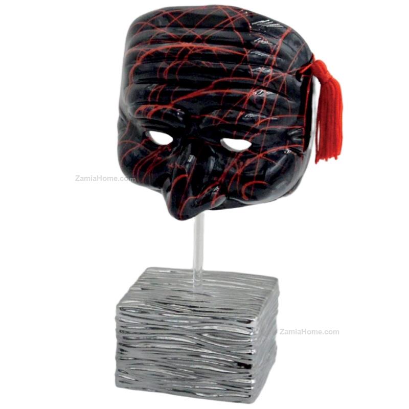 Maschera pulcinella con base