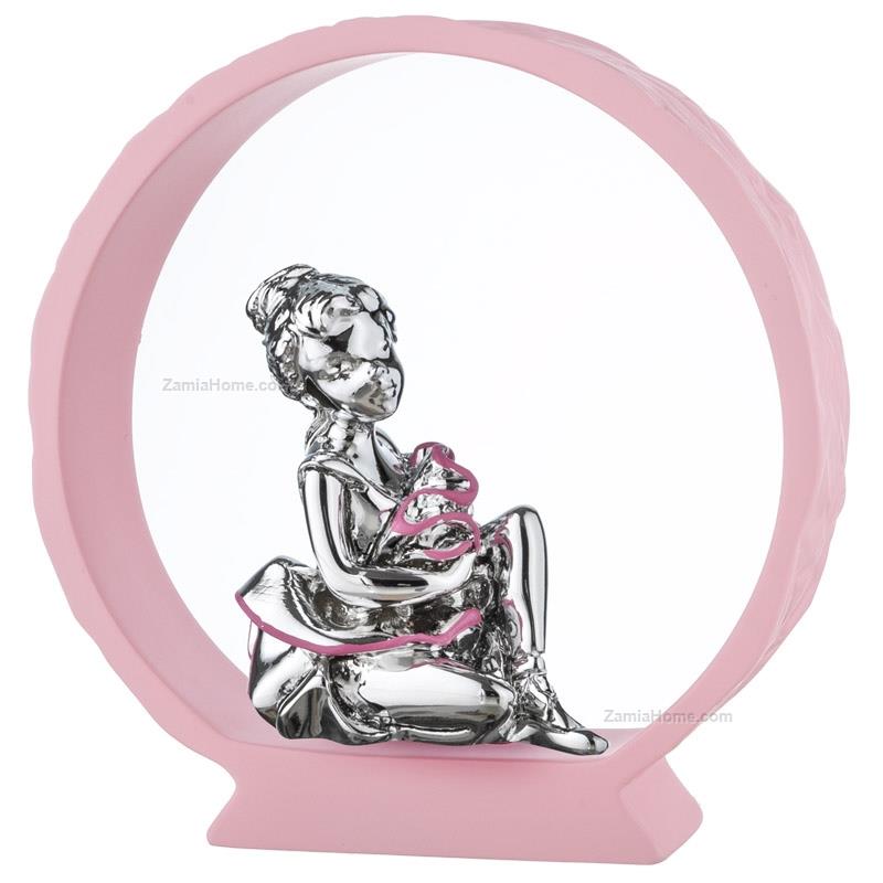 Ballerina on pink base
