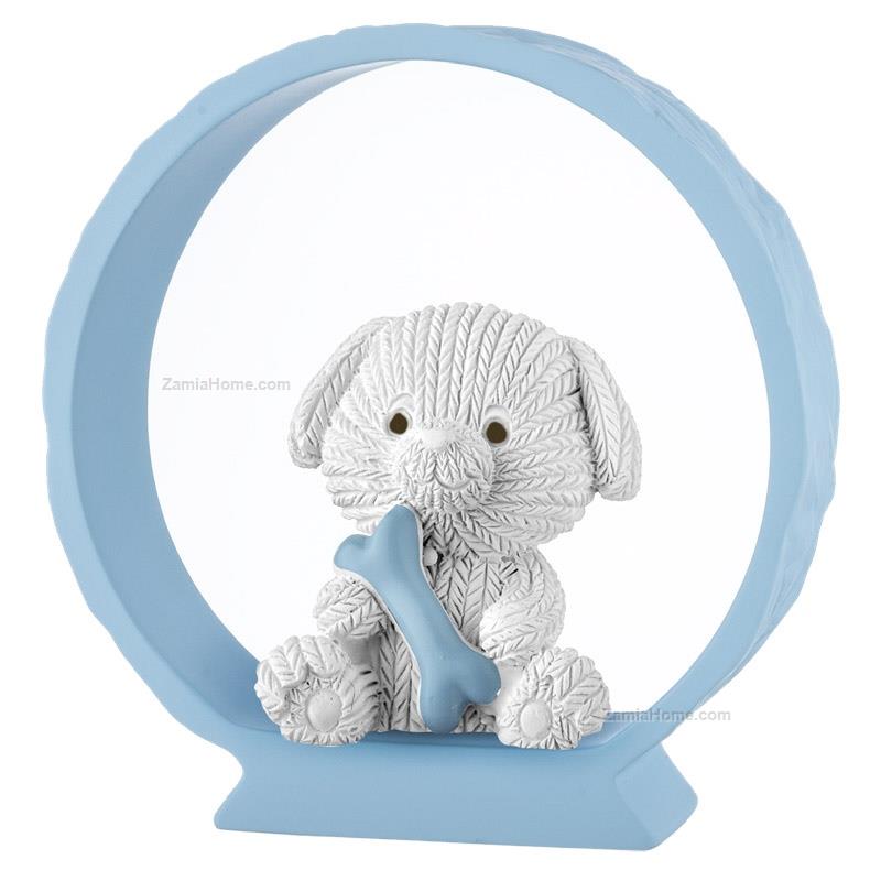 Doggie on light blue base