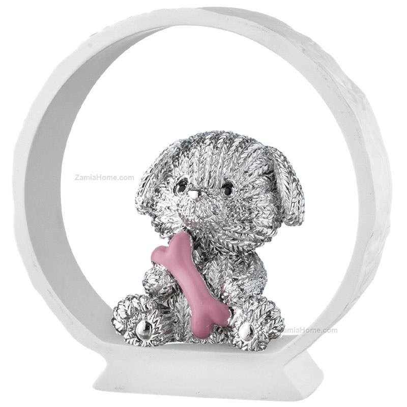 Doggie on white base