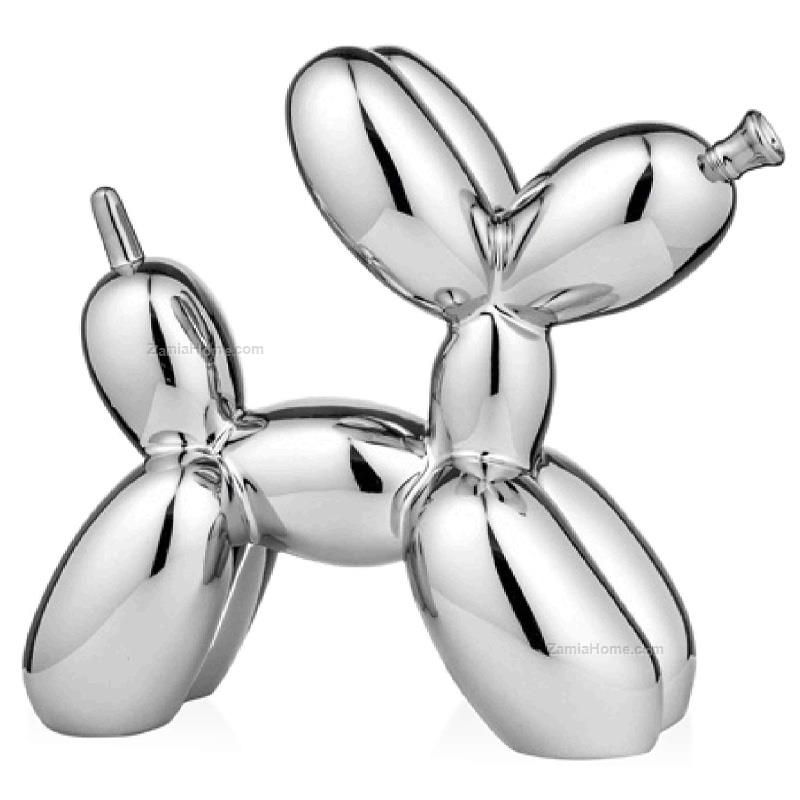 Cane palloncino argento