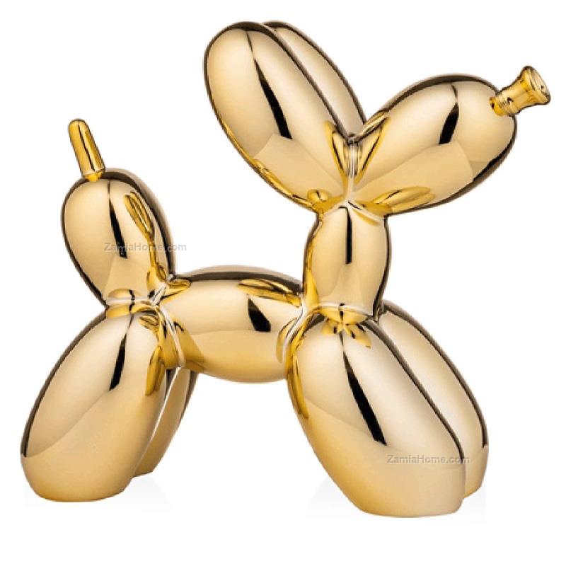 Cane palloncino dorato