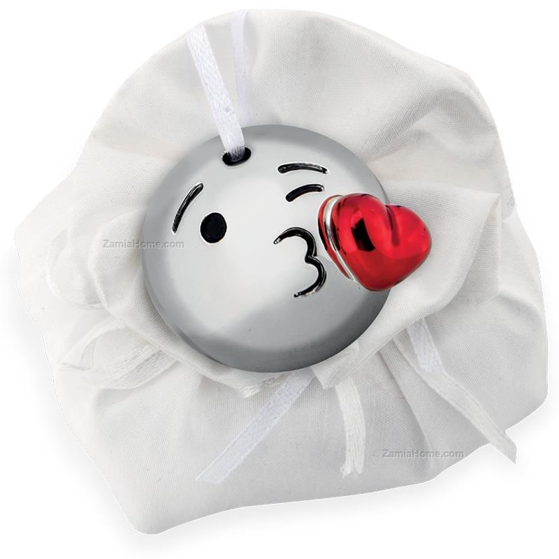 Emoji pendant blowing kiss