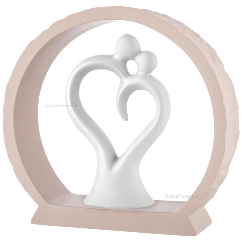 Heart shape couple powder base