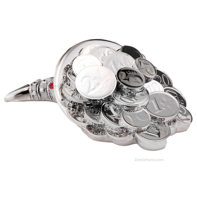 Horn of plenty with coins