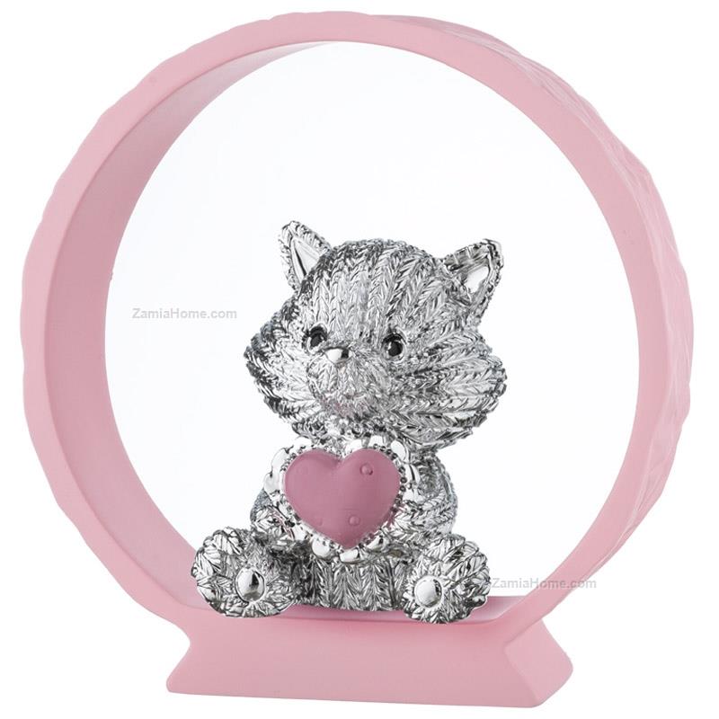 Kitten on pink base