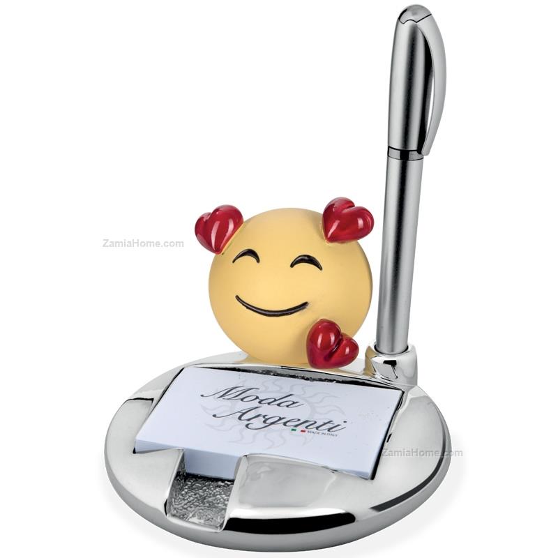 Porta post it smile con cuori