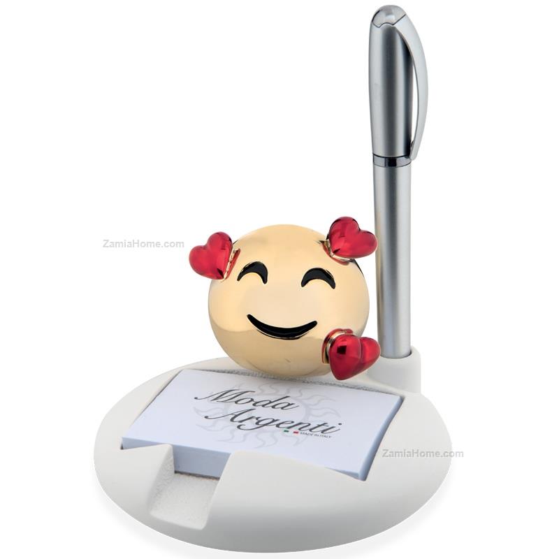 Porta post it smile con cuori
