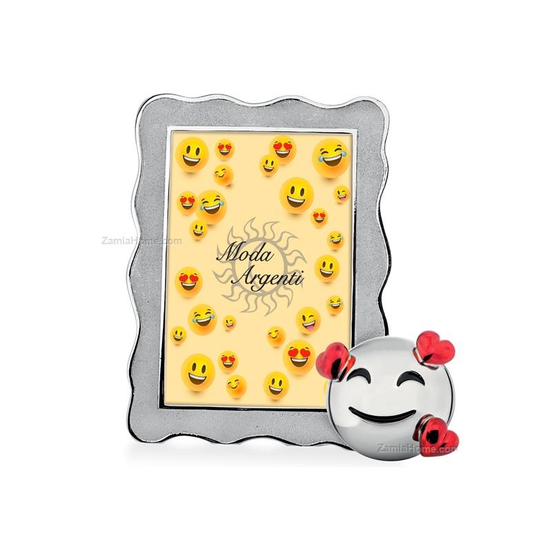 Photoframe emoji smile in love
