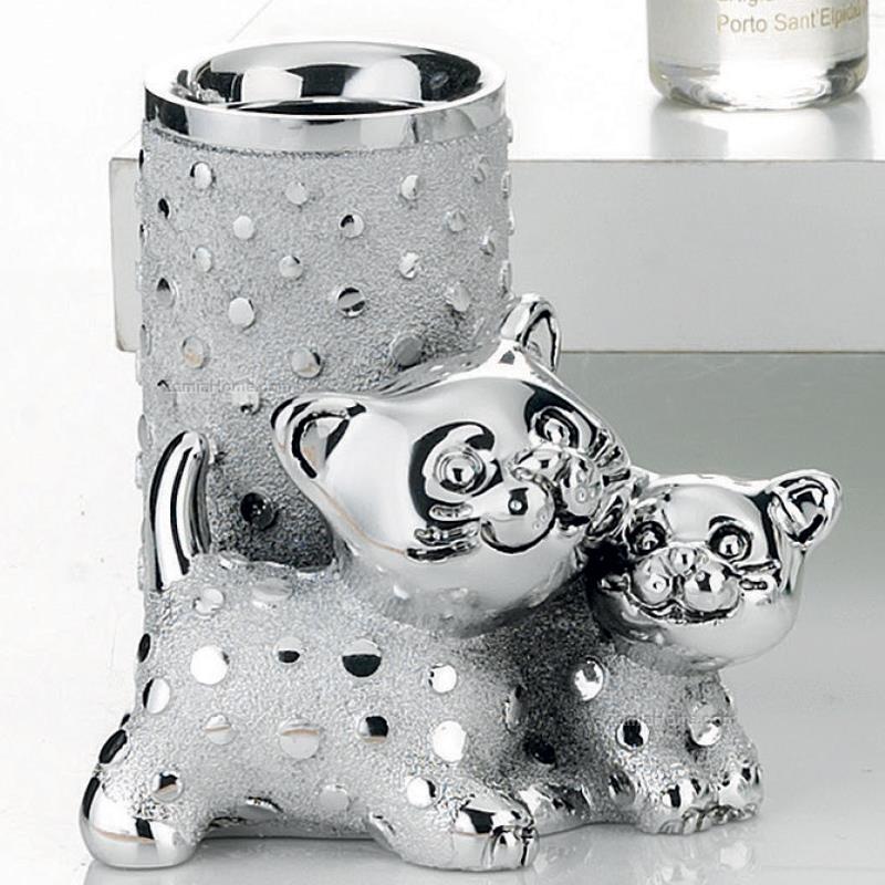 Perfumer kitten with cub