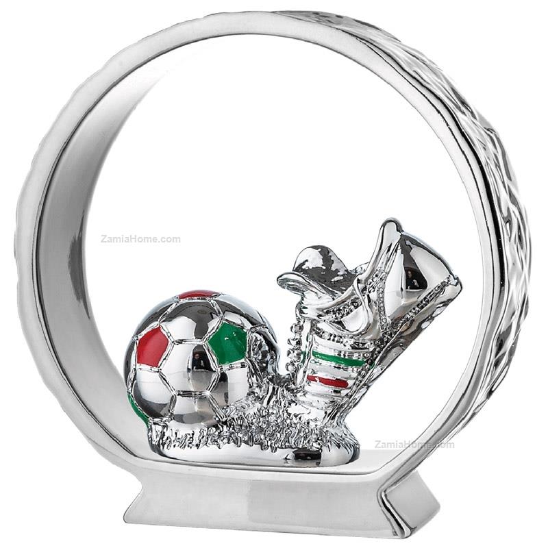 Soccer shoe silver base