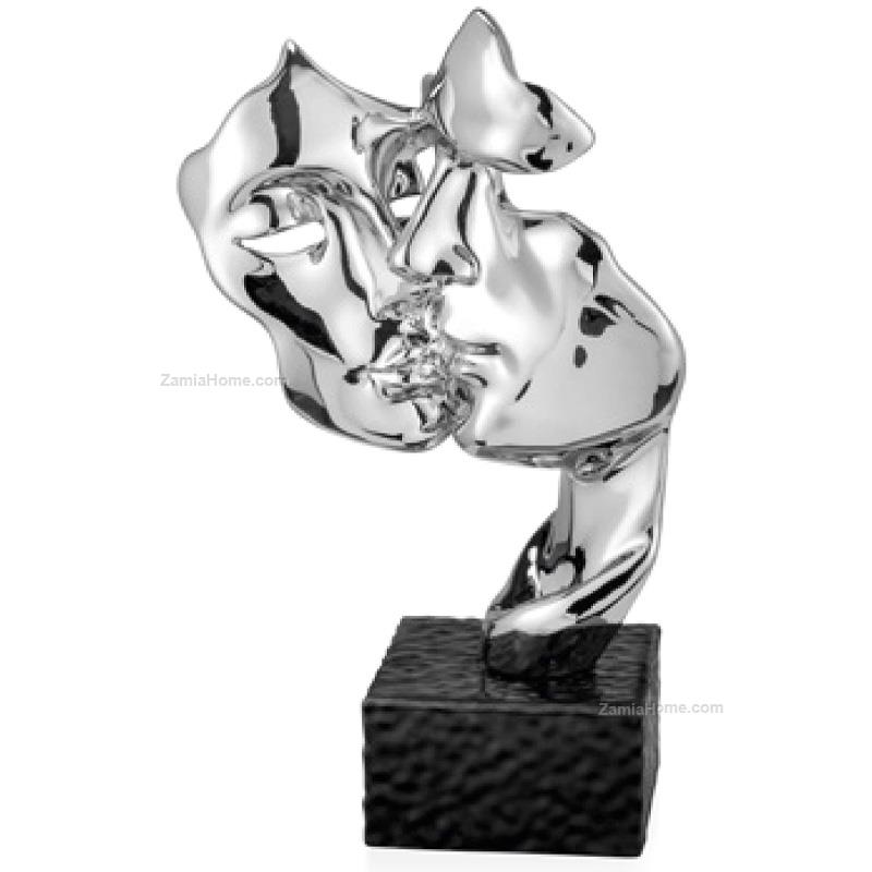 Scultura maschere base nera