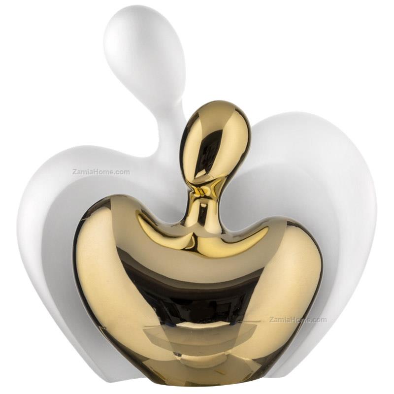 Stylized couple statue