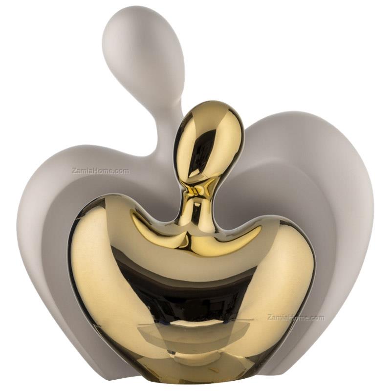Stylized couple statue