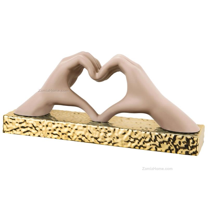 Hands sculpture with base