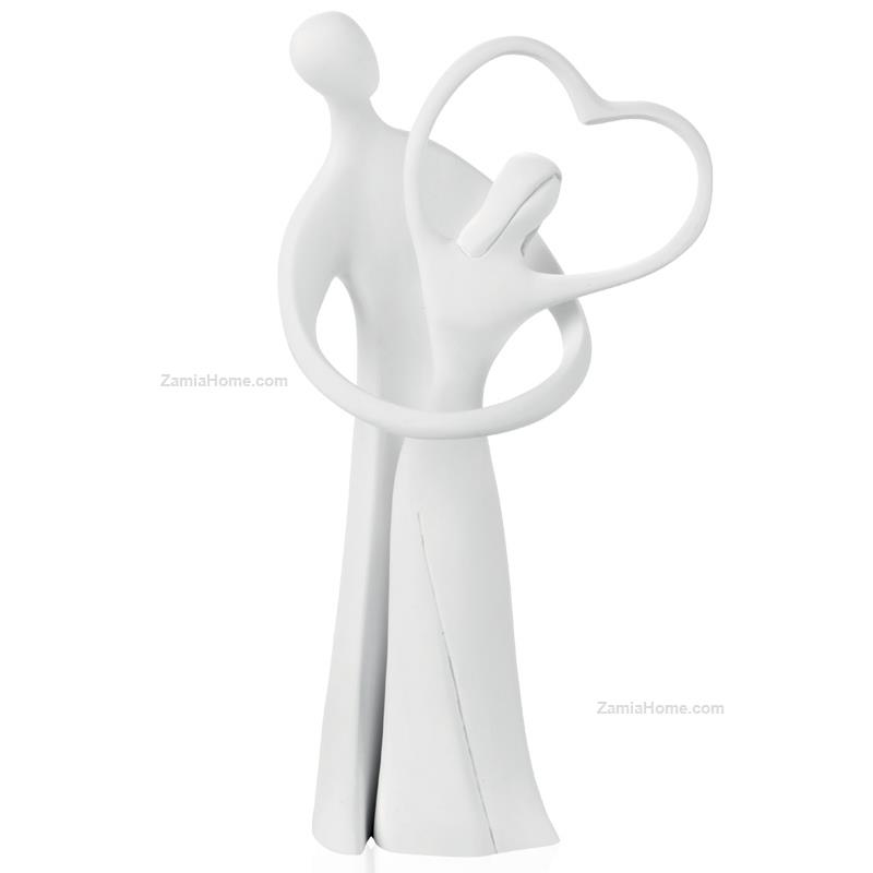 Scultura sposi cuore