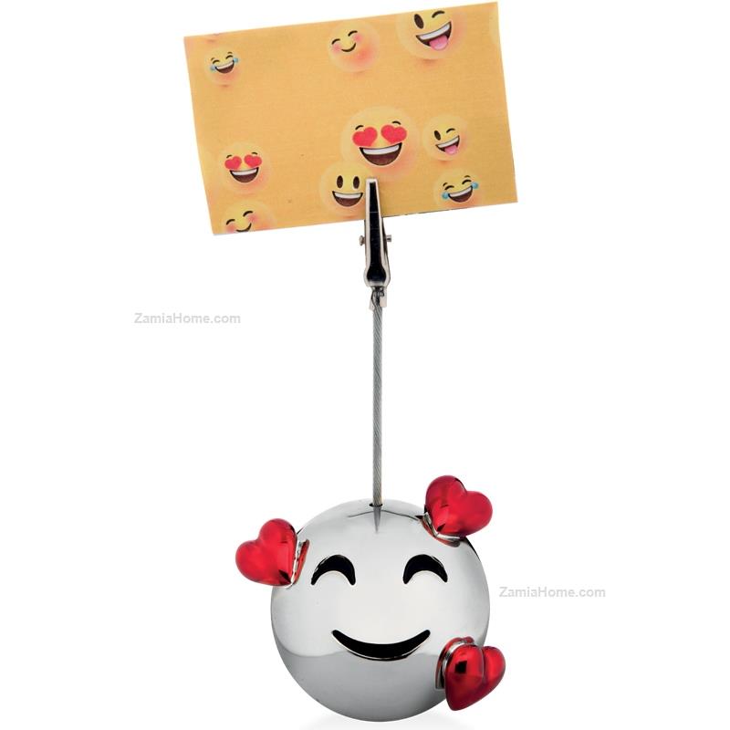 Emoji place card smile in love