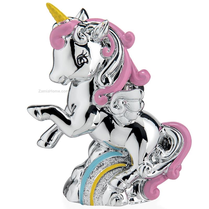 Silver coated unicorn