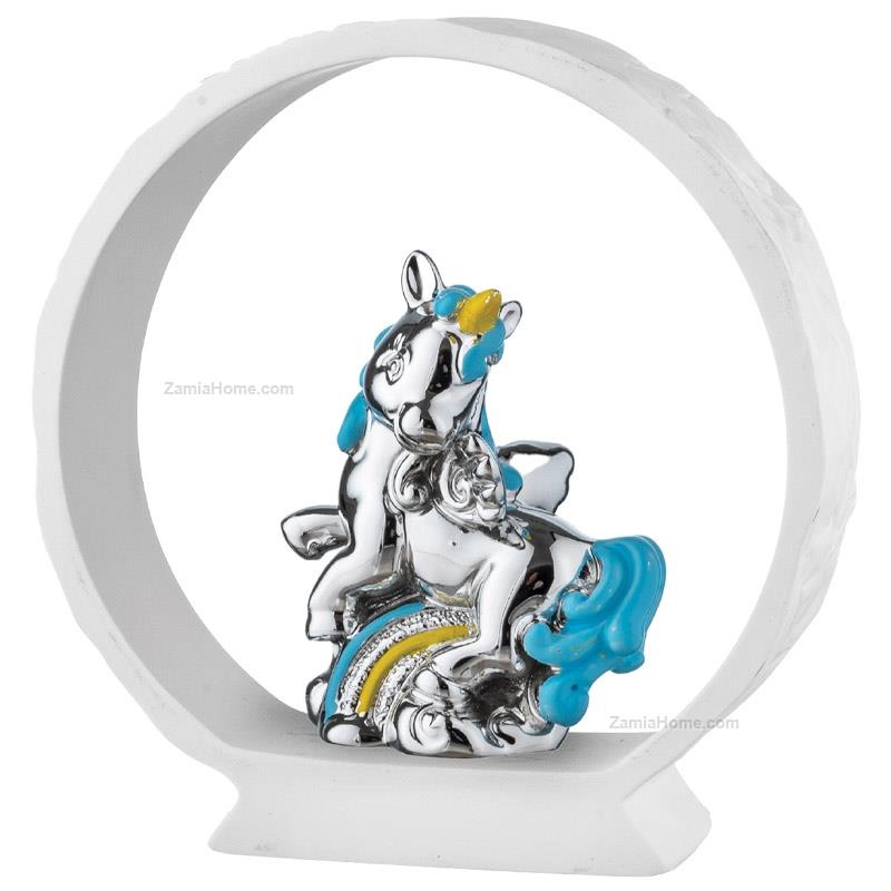 Unicorn on white base