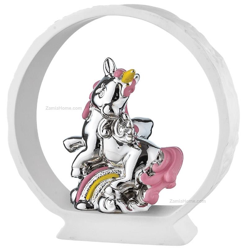 Unicorn on white base