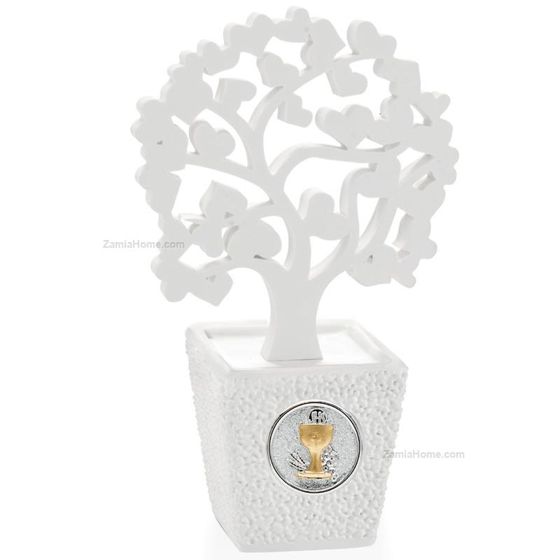 Small communion vase with tree