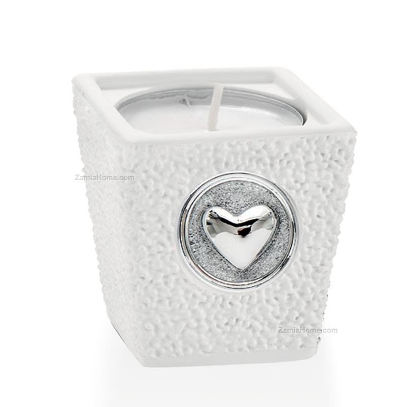 Small vase candle holder heart
