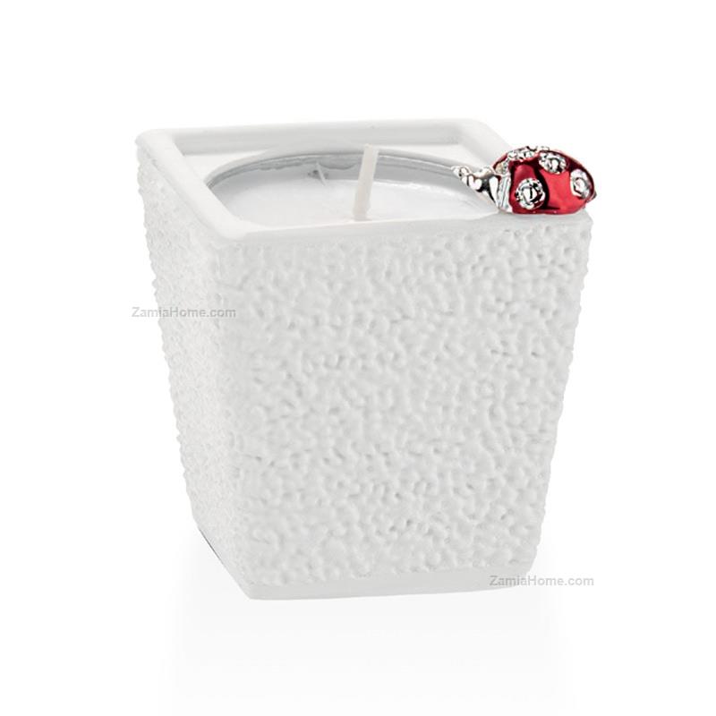 Small squared vase candle holder