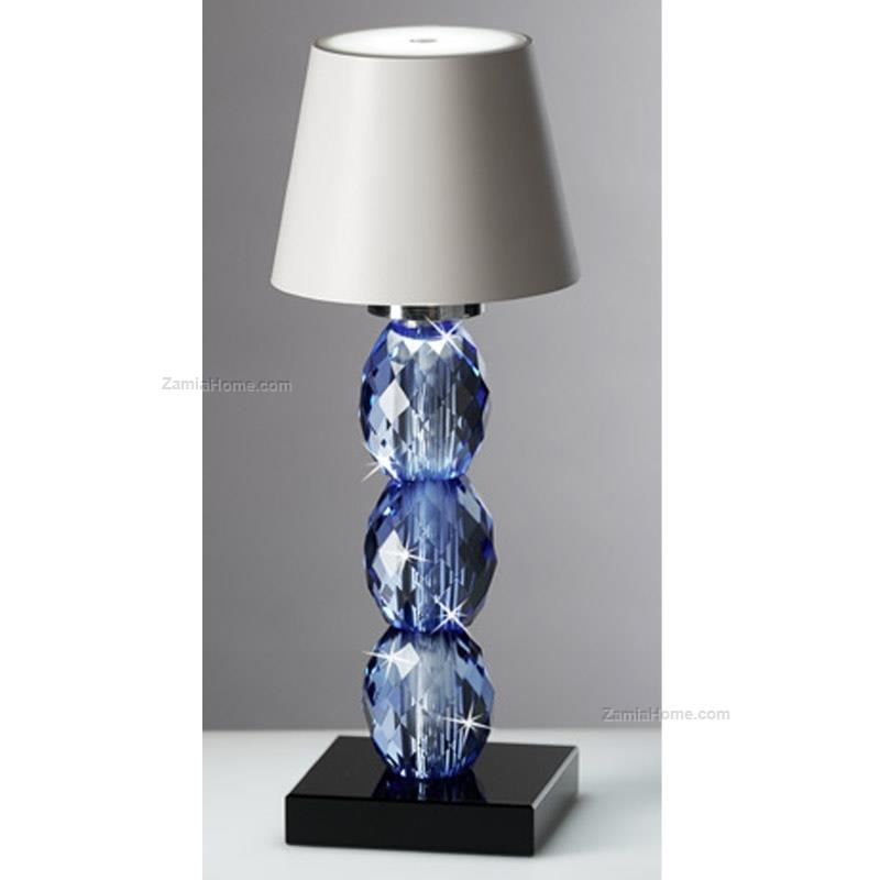 Blue crystal led lamp