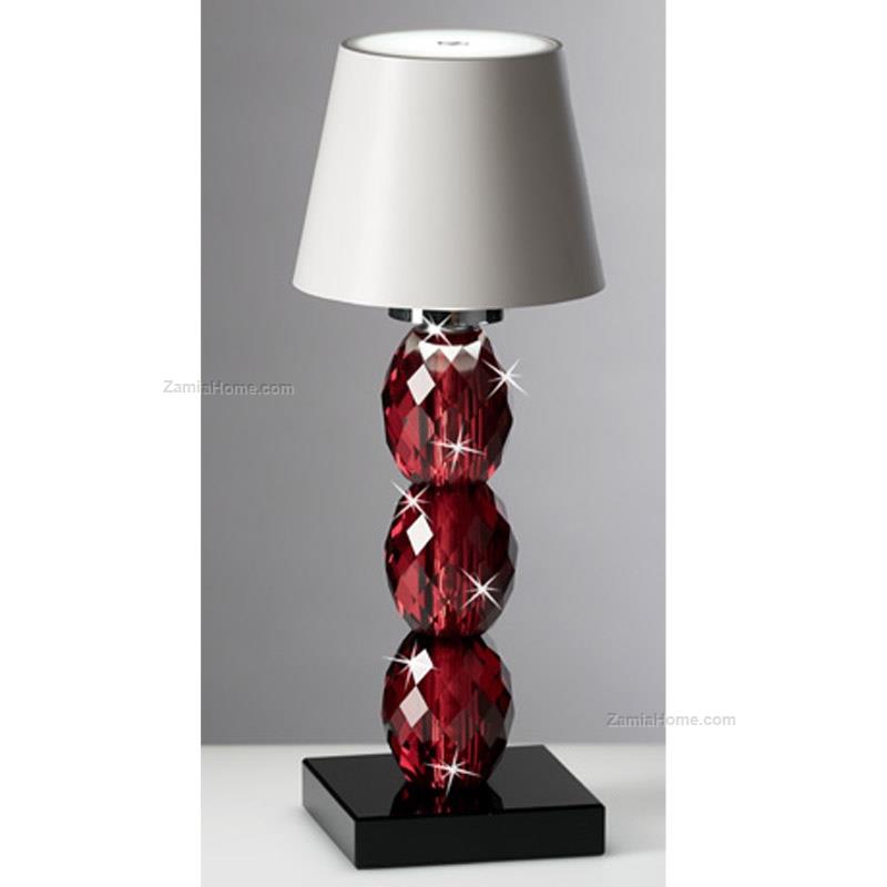 Red crystal led lamp